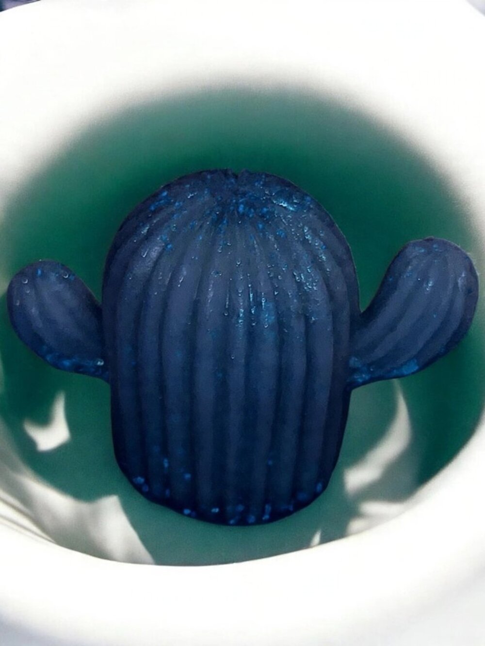 Pineapple soap handmade Navy Cactus 2x2in 4oz